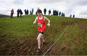 12 March 2022; Ronan McCrory of St Patrick’s Grammar School, Armagh, competing in the junior boys 3500m during the Irish Life Health All-Ireland Schools Cross Country at the City of Belfast Mallusk Playing Fields in Belfast. Photo by Ramsey Cardy/Sportsfile
