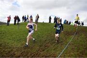 12 March 2022; Peter Horan of Seamount College Kinvara, Galway, competing in the junior boys 3500m during the Irish Life Health All-Ireland Schools Cross Country at the City of Belfast Mallusk Playing Fields in Belfast. Photo by Ramsey Cardy/Sportsfile