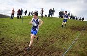 12 March 2022; Hugh O’Shaughnessy of Seamount College Kinvara, Galway, competing in the junior boys 3500m during the Irish Life Health All-Ireland Schools Cross Country at the City of Belfast Mallusk Playing Fields in Belfast. Photo by Ramsey Cardy/Sportsfile