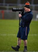 13 March 2022; Tyrone's Central Council delegate and photographer Benny Hurl at the Allianz Football League Division 1 match between Tyrone and Dublin at O'Neill's Healy Park in Omagh, Tyrone. Photo by Ray McManus/Sportsfile