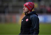 13 March 2022; Tyrone joint manager Brian Dooher during the Allianz Football League Division 1 match between Tyrone and Dublin at O'Neill's Healy Park in Omagh, Tyrone. Photo by Ray McManus/Sportsfile