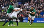 12 March 2022; Bundee Aki of Ireland is tackled by Maro Itoje of England during the Guinness Six Nations Rugby Championship match between England and Ireland at Twickenham Stadium in London, England. Photo by Brendan Moran/Sportsfile
