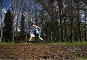 12 March 2022; Kevin Cassidy  of Seamount College Kinvara, Galway, competing in the junior boys 3500m during the Irish Life Health All-Ireland Schools Cross Country at the City of Belfast Mallusk Playing Fields in Belfast. Photo by Ramsey Cardy/Sportsfile