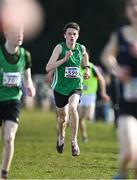 12 March 2022; Conor Sherwin of Coláiste Mhuire, Mullingar, Westmeath, competing in the intermediate boys 5000m during the Irish Life Health All-Ireland Schools Cross Country at the City of Belfast Mallusk Playing Fields in Belfast. Photo by Ramsey Cardy/Sportsfile