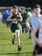 12 March 2022; David Burke of St Finians, competing in the intermediate boys 5000m during the Irish Life Health All-Ireland Schools Cross Country at the City of Belfast Mallusk Playing Fields in Belfast. Photo by Ramsey Cardy/Sportsfile