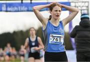12 March 2022; Niamh Cunneen of St Marys Nenagh, Tipperary, competing in the senior girls 3500m during the Irish Life Health All-Ireland Schools Cross Country at the City of Belfast Mallusk Playing Fields in Belfast. Photo by Ramsey Cardy/Sportsfile