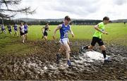 12 March 2022; Thomas Mcguire of St Flannans Ennis, Clare, competing in the senior boys 6500m during the Irish Life Health All-Ireland Schools Cross Country at the City of Belfast Mallusk Playing Fields in Belfast. Photo by Ramsey Cardy/Sportsfile