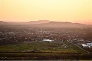 14 March 2022; A general view of the racecourse as seen from Cleeve Hill ahead of the Cheltenham Racing Festival at Prestbury Park in Cheltenham, England. Photo by David Fitzgerald/Sportsfile