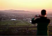 14 March 2022; A general view of the racecourse as seen from Cleeve Hill ahead of the Cheltenham Racing Festival at Prestbury Park in Cheltenham, England. Photo by David Fitzgerald/Sportsfile