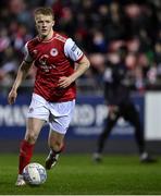 14 March 2022; Tom Grivosti of St Patrick's Athletic during the SSE Airtricity League Premier Division match between St Patrick's Athletic and UCD at Richmond Park in Dublin. Photo by Piaras Ó Mídheach/Sportsfile