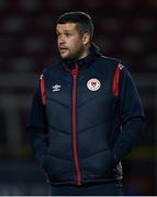 14 March 2022; St Patrick's Athletic manager Tim Clancy before the SSE Airtricity League Premier Division match between St Patrick's Athletic and UCD at Richmond Park in Dublin. Photo by Piaras Ó Mídheach/Sportsfile