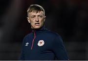 14 March 2022; Chris Forrester of St Patrick's Athletic in the warm-up before the SSE Airtricity League Premier Division match between St Patrick's Athletic and UCD at Richmond Park in Dublin. Photo by Piaras Ó Mídheach/Sportsfile