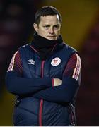 14 March 2022; St Patrick's Athletic assistant manager Jon Daly before the SSE Airtricity League Premier Division match between St Patrick's Athletic and UCD at Richmond Park in Dublin. Photo by Piaras Ó Mídheach/Sportsfile