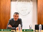 15 March 2022; Republic of Ireland manager Jim Crawford during a Republic of Ireland U21 media conference at FAI Headquarters in Abbotstown, Dublin. Photo by Eóin Noonan/Sportsfile