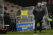 14 March 2022; Bohemians manager Keith Long and assistant manager Trevor Croly, left, during the SSE Airtricity League Premier Division match between Bohemians and Shelbourne at Dalymount Park in Dublin. Photo by Brendan Moran/Sportsfile