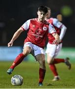 11 March 2022; Adam O'Reilly of St Patrick's Athletic during the SSE Airtricity League Premier Division match between Finn Harps and St Patrick's Athletic at Finn Park in Ballybofey, Donegal. Photo by Ramsey Cardy/Sportsfile