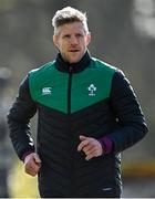 16 March 2022; Defence coach Simon Easterby arrives for Ireland rugby squad training at Carton House in Maynooth, Kildare. Photo by Piaras Ó Mídheach/Sportsfile