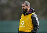 16 March 2022; Head coach Andy Farrell during Ireland rugby squad training at Carton House in Maynooth, Kildare. Photo by Piaras Ó Mídheach/Sportsfile