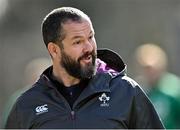16 March 2022; Head coach Andy Farrell arrives for Ireland rugby squad training at Carton House in Maynooth, Kildare. Photo by Piaras Ó Mídheach/Sportsfile