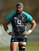 16 March 2022; Bundee Aki during Ireland rugby squad training at Carton House in Maynooth, Kildare. Photo by Piaras Ó Mídheach/Sportsfile
