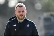 16 March 2022; Finlay Bealham arrives for Ireland rugby squad training at Carton House in Maynooth, Kildare. Photo by Piaras Ó Mídheach/Sportsfile