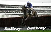 16 March 2022; Energumene, with Paul Townend up, jumps the last on their way to winning the Betway Queen Mother Champion Chase on day two of the Cheltenham Racing Festival at Prestbury Park in Cheltenham, England. Photo by David Fitzgerald/Sportsfile
