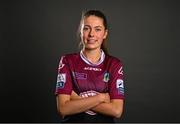 15 March 2022; Kate Thompson poses for a portrait during a Galway WFC squad portrait session at Spóirtlann an Chaisleáin Ghearr in Galway. Photo by Eóin Noonan/Sportsfile