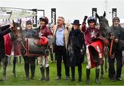 16 March 2022; Owner Michael O'Leary and wife Anita after their horses Delta Work, with jockey Jack Kennedy, right, and Tiger Roll, with jockey Davy Russell, finished first and second respectively in the Glenfarclas Cross Country Chase on day two of the Cheltenham Racing Festival at Prestbury Park in Cheltenham, England. Photo by David Fitzgerald/Sportsfile