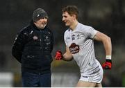 12 March 2022; Kildare manager Glenn Ryan with Daniel Flynn before the Allianz Football League Division 1 match between Armagh and Kildare at the Athletic Grounds in Armagh. Photo by Piaras Ó Mídheach/Sportsfile