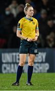 4 March 2022; Referee Hollie Davidson during the United Rugby Championship match between Ulster and Cardiff at Kingspan Stadium in Belfast. Photo by Piaras Ó Mídheach/Sportsfile