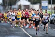 17 March 2022; A general view of the field, led by Sean Tobin of Clonmel AC, Tipperary, left, and Paul O'Donnell of Dundrum South Dublin AC, during the Kia Race Series 5k of Portlaoise in Laois. Photo by Ben McShane/Sportsfile