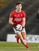 13 March 2022; Tadhg Corkery of Cork during the Allianz Football League Division 2 match between Meath and Cork at Páirc Táilteann in Navan, Meath. Photo by Brendan Moran/Sportsfile