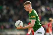 13 March 2022; Thomas O'Reilly of Meath during the Allianz Football League Division 2 match between Meath and Cork at Páirc Táilteann in Navan, Meath. Photo by Brendan Moran/Sportsfile