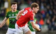 13 March 2022; Ian Maguire of Cork in action against Jordan Morris of Meath during the Allianz Football League Division 2 match between Meath and Cork at Páirc Táilteann in Navan, Meath. Photo by Brendan Moran/Sportsfile