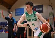 27 February 2022; Adrian O'Sullivan of Ireland during the FIBA EuroBasket 2025 Pre-Qualifiers First Round Group A match between Ireland and Cyprus at the National Basketball Arena in Tallaght, Dublin. Photo by Brendan Moran/Sportsfile