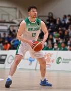 27 February 2022; Jordan Blount of Ireland during the FIBA EuroBasket 2025 Pre-Qualifiers First Round Group A match between Ireland and Cyprus at the National Basketball Arena in Tallaght, Dublin. Photo by Brendan Moran/Sportsfile