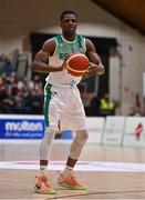 27 February 2022; Taiwo Badmus of Ireland during the FIBA EuroBasket 2025 Pre-Qualifiers First Round Group A match between Ireland and Cyprus at the National Basketball Arena in Tallaght, Dublin. Photo by Brendan Moran/Sportsfile