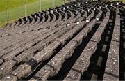 13 March 2022; Concrete seats in the terrace before the Allianz Football League Division 2 match between Meath and Cork at Páirc Táilteann in Navan, Meath. Photo by Brendan Moran/Sportsfile