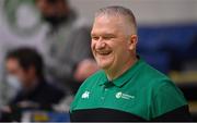 27 February 2022; Ireland team manager Mike Hickey before the FIBA EuroBasket 2025 Pre-Qualifiers First Round Group A match between Ireland and Cyprus at the National Basketball Arena in Tallaght, Dublin. Photo by Brendan Moran/Sportsfile