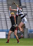 17 March 2022; Jack Golden of Ardscoil Rís catches the ball ahead of Paddy Langton of St Kieran's College during the Masita GAA Hurling All Ireland Post Primary Schools Croke Cup Final match between Ardscoil Rís, Limerick, and St Kieran’s College, Kilkenny, at Croke Park in Dublin. Photo by Piaras Ó Mídheach/Sportsfile