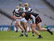 17 March 2022; Rian O'Byrne of Ardscoil Rís in action against Pádraig Naddy of St Kieran's College during the Masita GAA Hurling All Ireland Post Primary Schools Croke Cup Final match between Ardscoil Rís, Limerick, and St Kieran’s College, Kilkenny, at Croke Park in Dublin. Photo by Piaras Ó Mídheach/Sportsfile