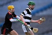 17 March 2022; Luke Connellan of St Kieran's College in action against Jack Golden of Ardscoil Rís during the Masita GAA Hurling All Ireland Post Primary Schools Croke Cup Final match between Ardscoil Rís, Limerick, and St Kieran’s College, Kilkenny, at Croke Park in Dublin. Photo by Piaras Ó Mídheach/Sportsfile