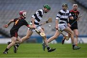 17 March 2022; Luke Connellan of St Kieran's College in action against Colm Flynn of Ardscoil Rís during the Masita GAA Hurling All Ireland Post Primary Schools Croke Cup Final match between Ardscoil Rís, Limerick, and St Kieran’s College, Kilkenny, at Croke Park in Dublin. Photo by Piaras Ó Mídheach/Sportsfile