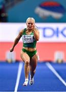 18 March 2022; Molly Scott of Ireland competing in the women's 60m during day one of the World Indoor Athletics Championships at the Štark Arena in Belgrade, Serbia. Photo by Sam Barnes/Sportsfile