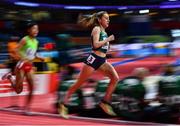 18 March 2022; Sarah Healy of Ireland, competing in the women's 1500m during day one of the World Indoor Athletics Championships at the Štark Arena in Belgrade, Serbia. Photo by Sam Barnes/Sportsfile