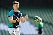 18 March 2022; Josh van der Flier during the Ireland captain's run at Aviva Stadium in Dublin. Photo by Brendan Moran/Sportsfile