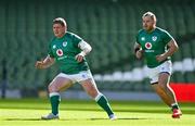 18 March 2022; Tadhg Furlong, left, and Finlay Bealham during the Ireland captain's run at Aviva Stadium in Dublin. Photo by Brendan Moran/Sportsfile