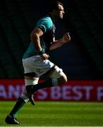 18 March 2022; Tadhg Beirne during the Ireland captain's run at Aviva Stadium in Dublin. Photo by Brendan Moran/Sportsfile