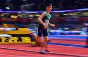 18 March 2022; Darragh McElhinney of Ireland competing in the men's 3000m during day one of the World Indoor Athletics Championships at the Štark Arena in Belgrade, Serbia. Photo by Sam Barnes/Sportsfile
