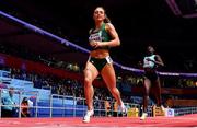 18 March 2022; Sophie Becker of Ireland, competing in the women's 400m during day one of the World Indoor Athletics Championships at the Štark Arena in Belgrade, Serbia. Photo by Sam Barnes/Sportsfile